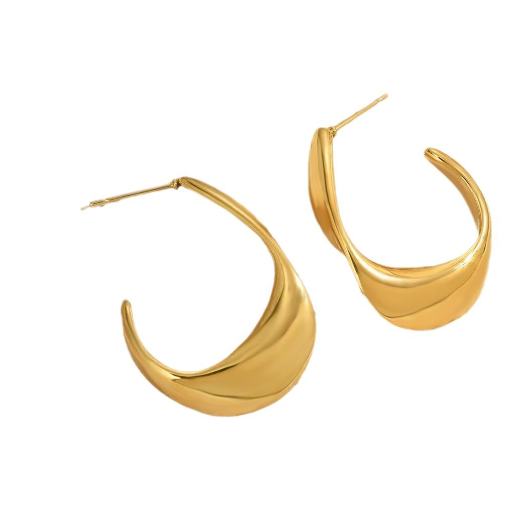Japanese And Korean Fashion Geometric Earrings Women's Minimalist