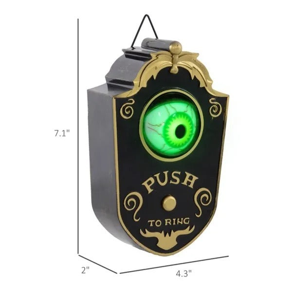 Halloween Animated Eyeball Doorbell with Sound & Light