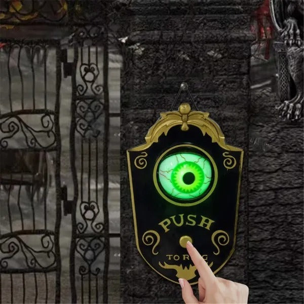 Halloween Animated Eyeball Doorbell with Sound & Light