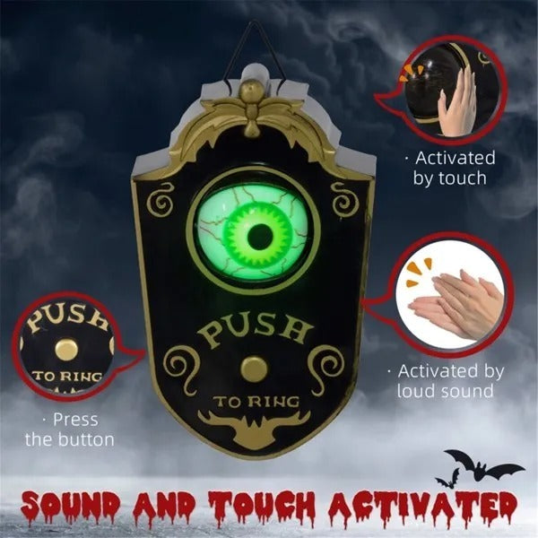 Halloween Animated Eyeball Doorbell with Sound & Light