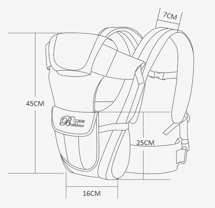 Double Shoulder Baby Carriers  Mother and Child Travel Supplies
